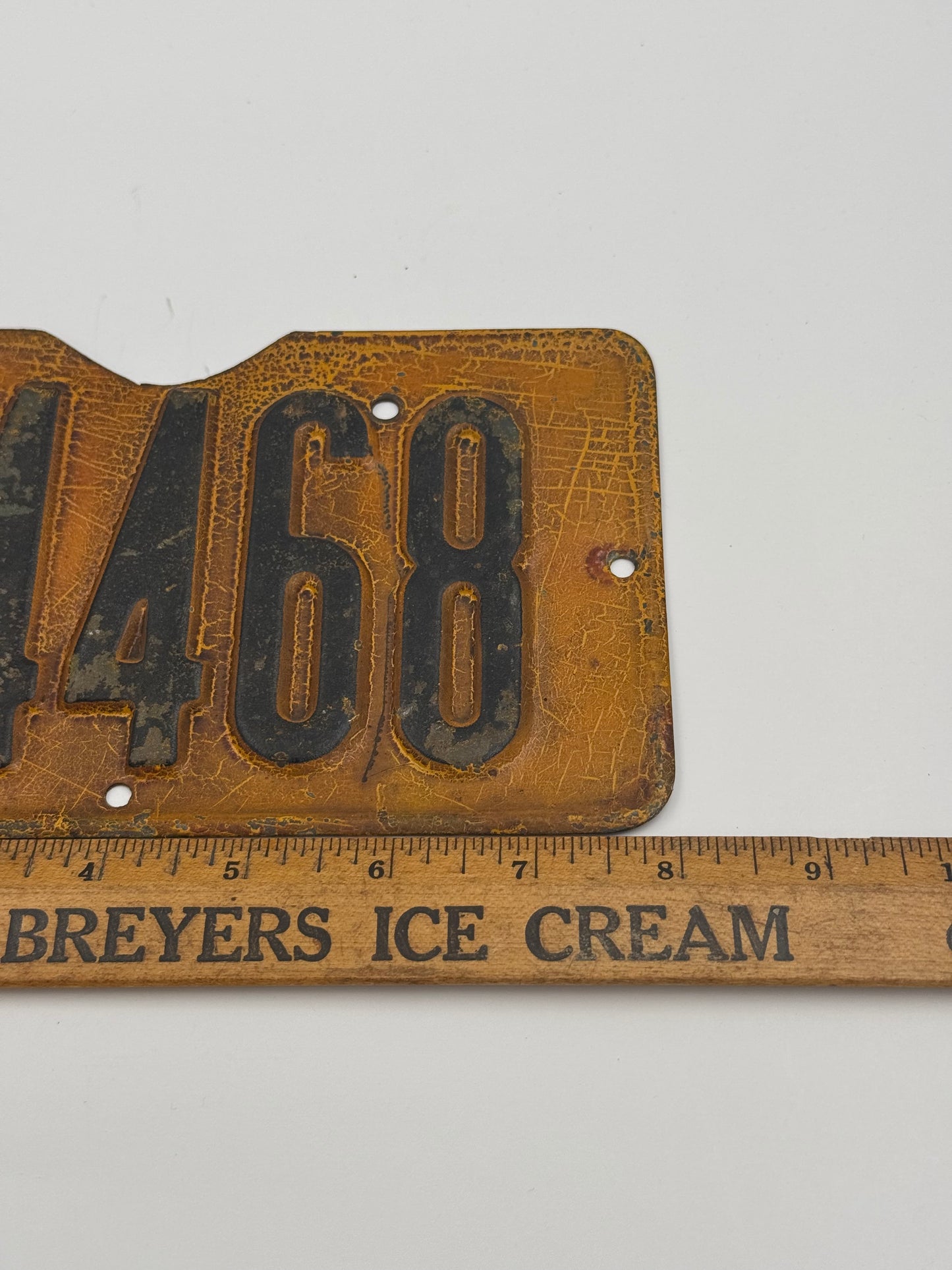 Vintage Motorcycle License Plate Pennsylvania 1924