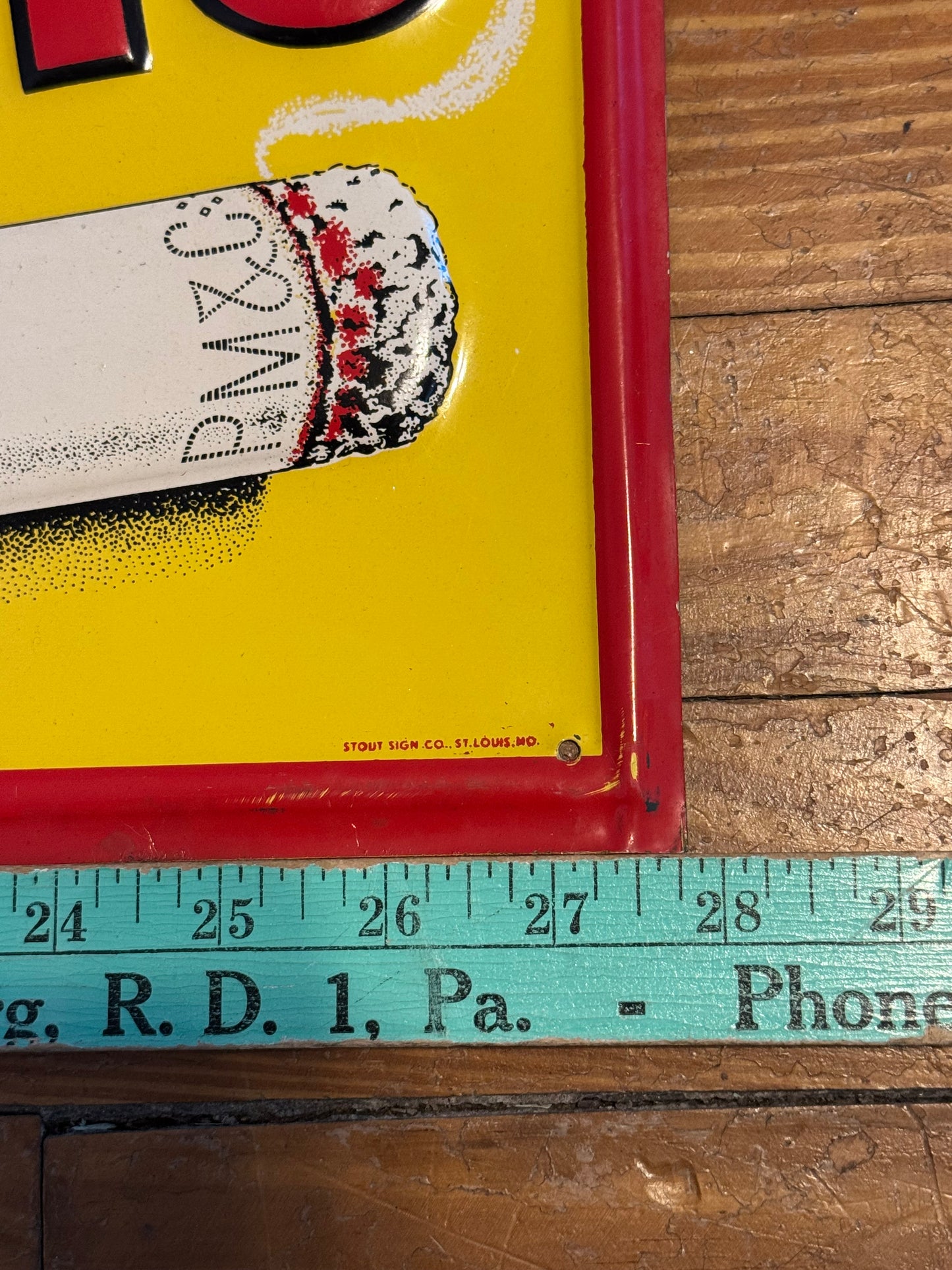 Vintage Call For Phillip Morris Sign Minty