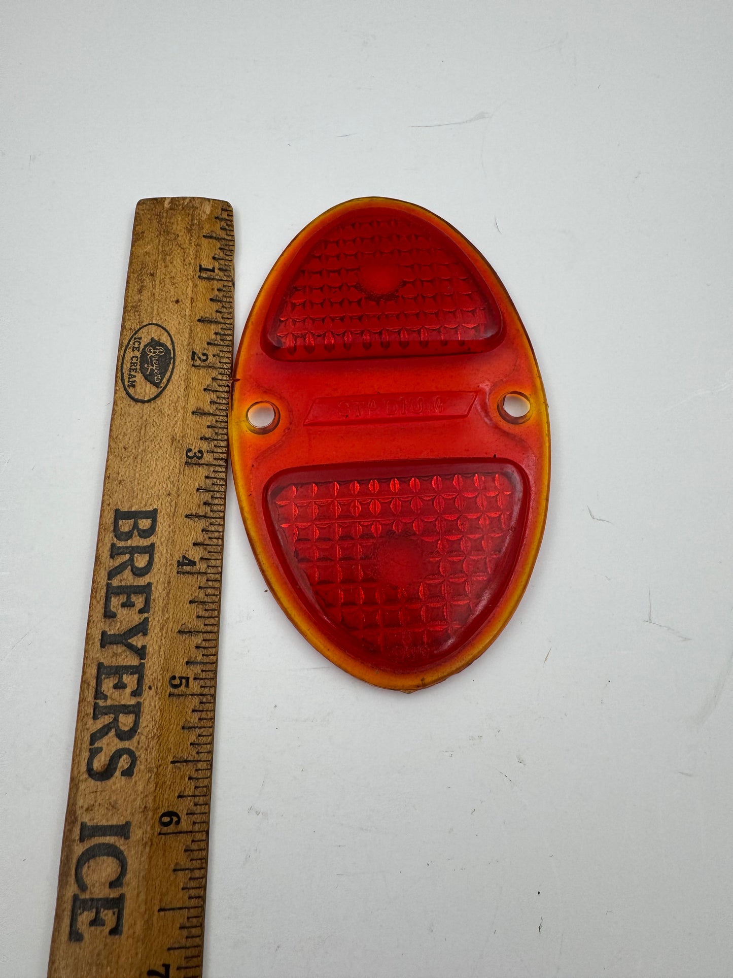 Vintage Chevy Stop Tail Light Lens 1931 1932 Stadium