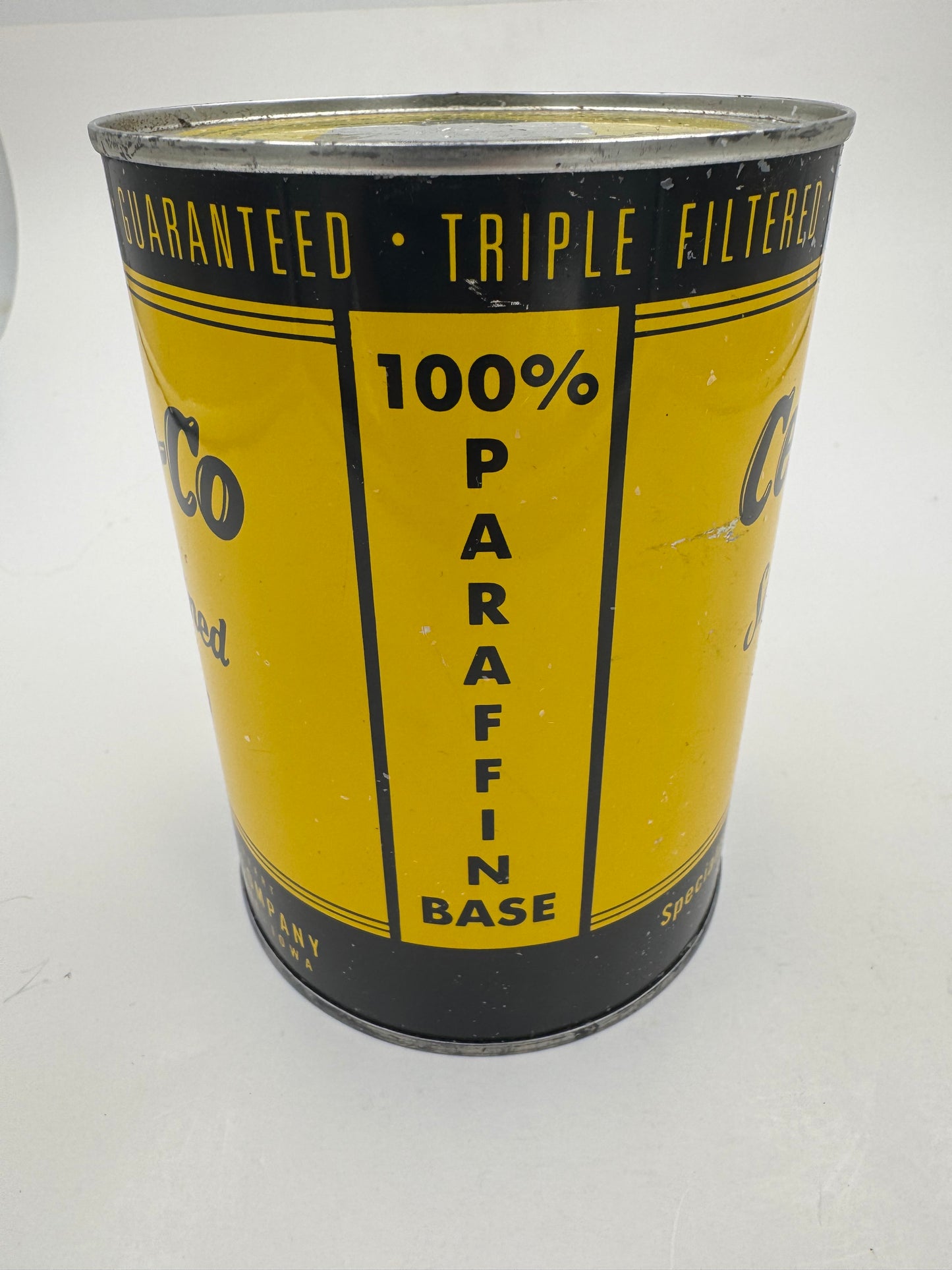 Vintage Cen Pe Co Oil Can Quart