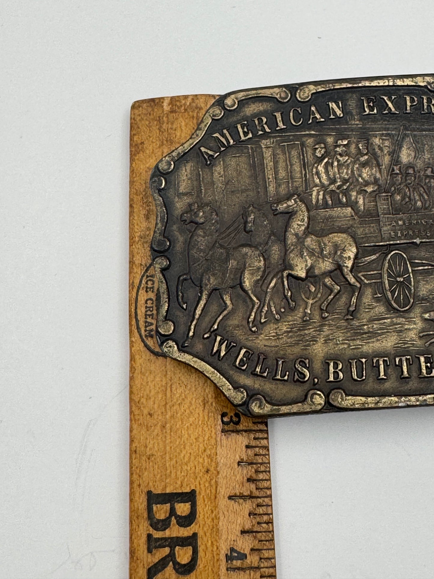 Vintage American Express Belt Buckles