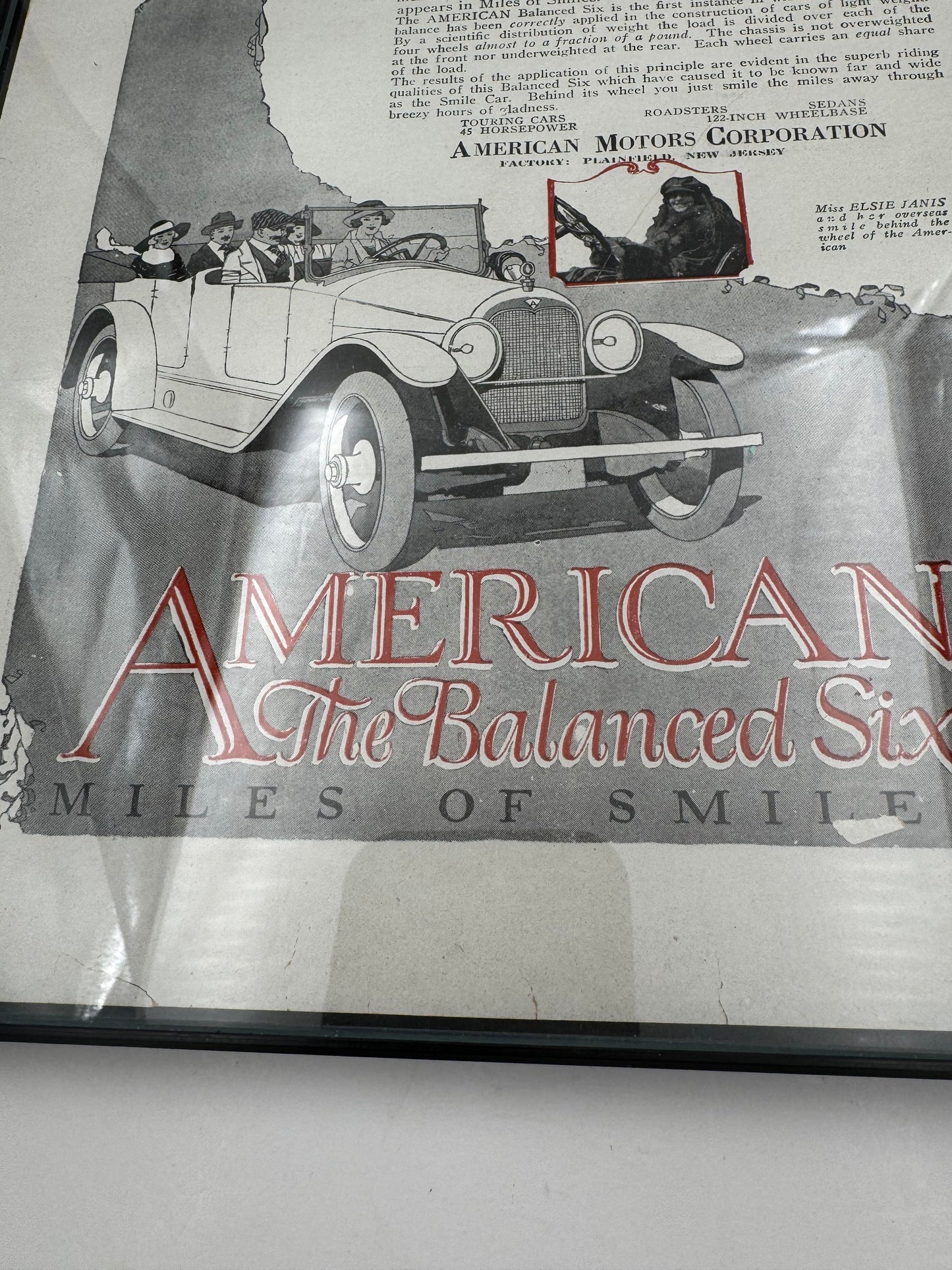 Vintage AMC Print Ad Framed Rare