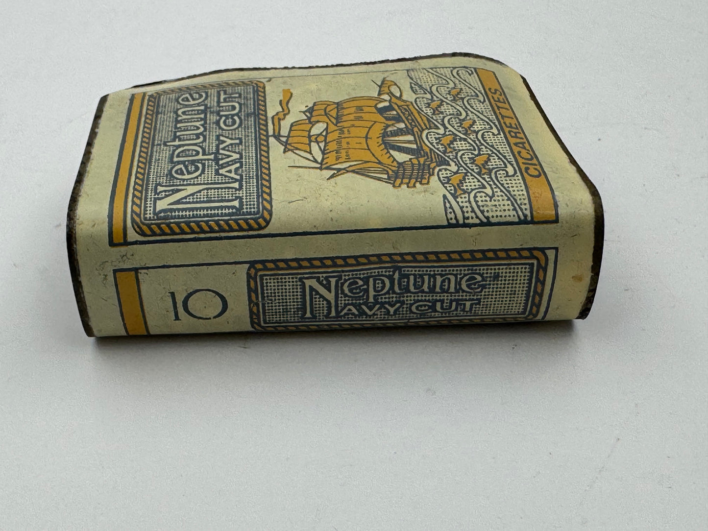 Vintage Neptune Navy Cut Match Box Safe
