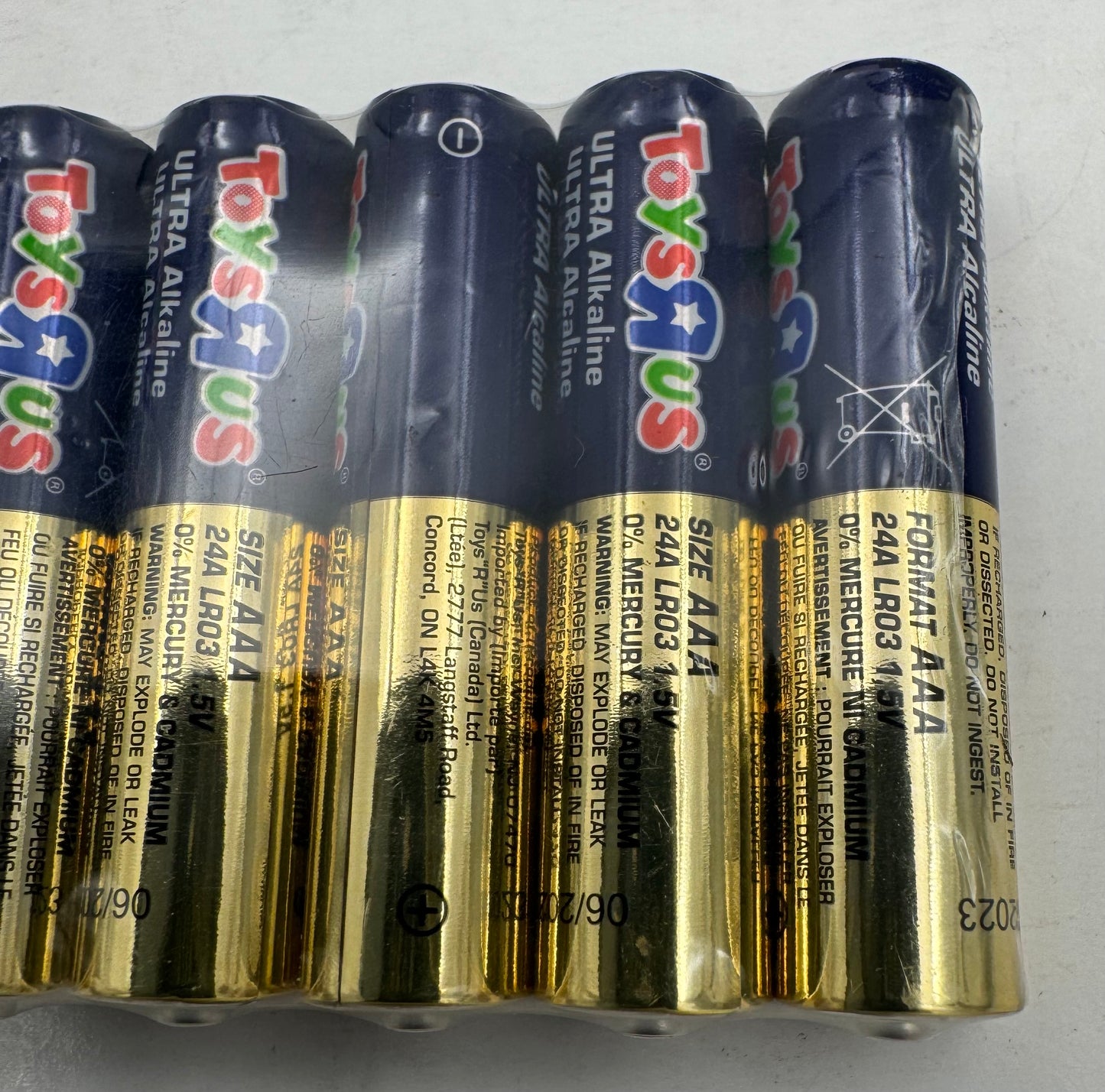 Vintage Toys R US Batteries NOS Triple A