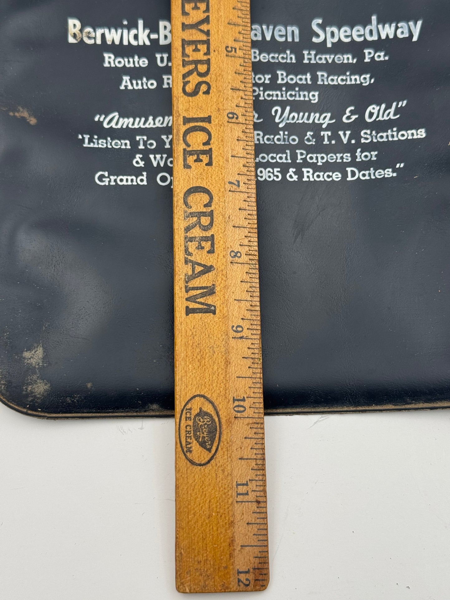 Vintage Car Waste Bag Plastic 1950s Beach Haven Speedway