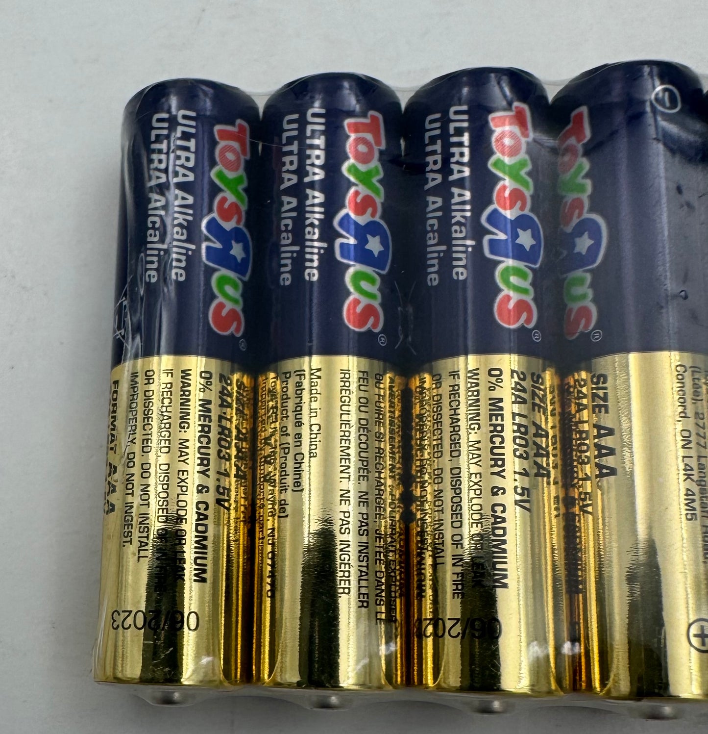 Vintage Toys R US Batteries NOS Triple A