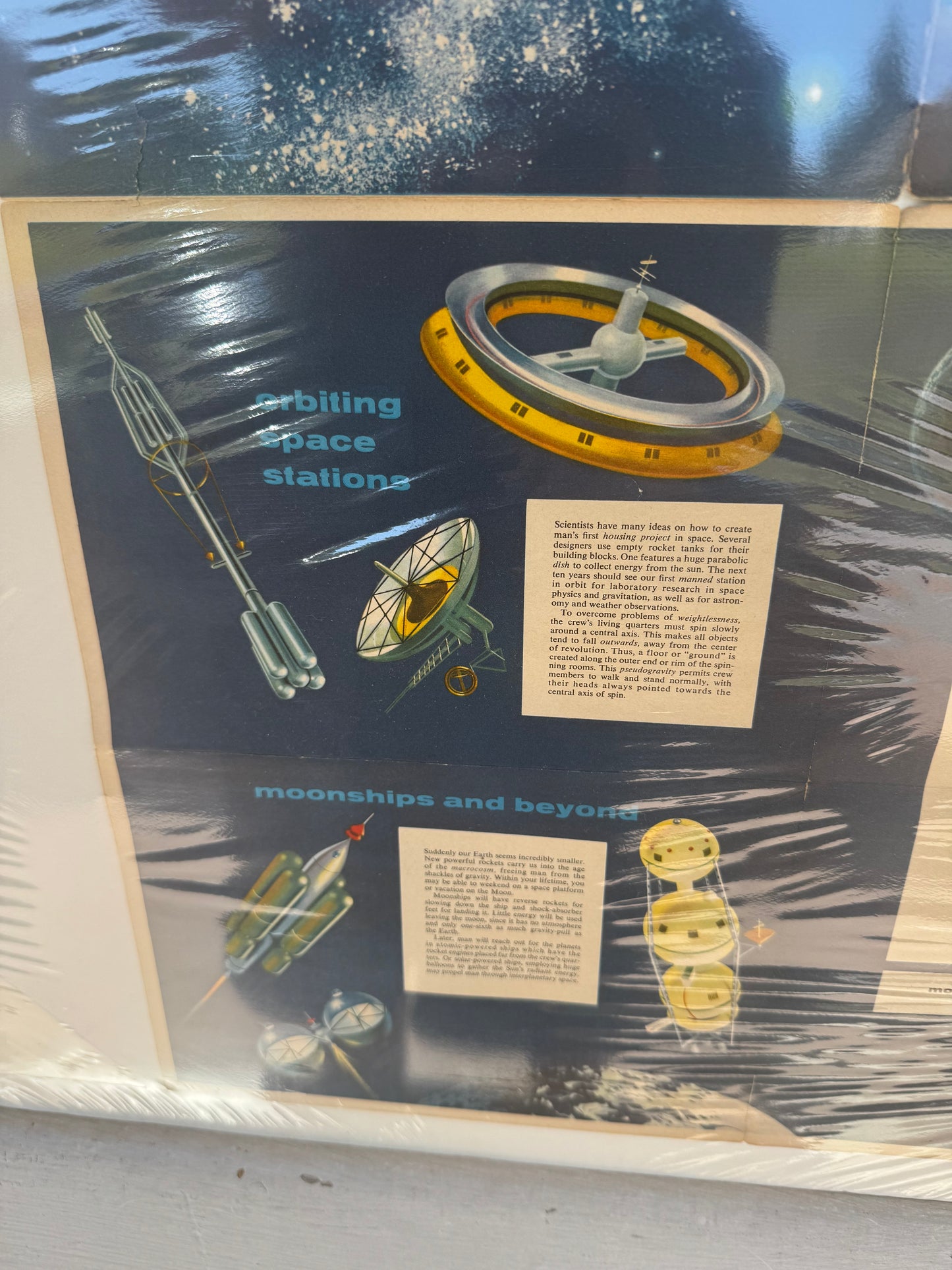Vintage Amoco Space Mysteries Venture Into Space Road Map