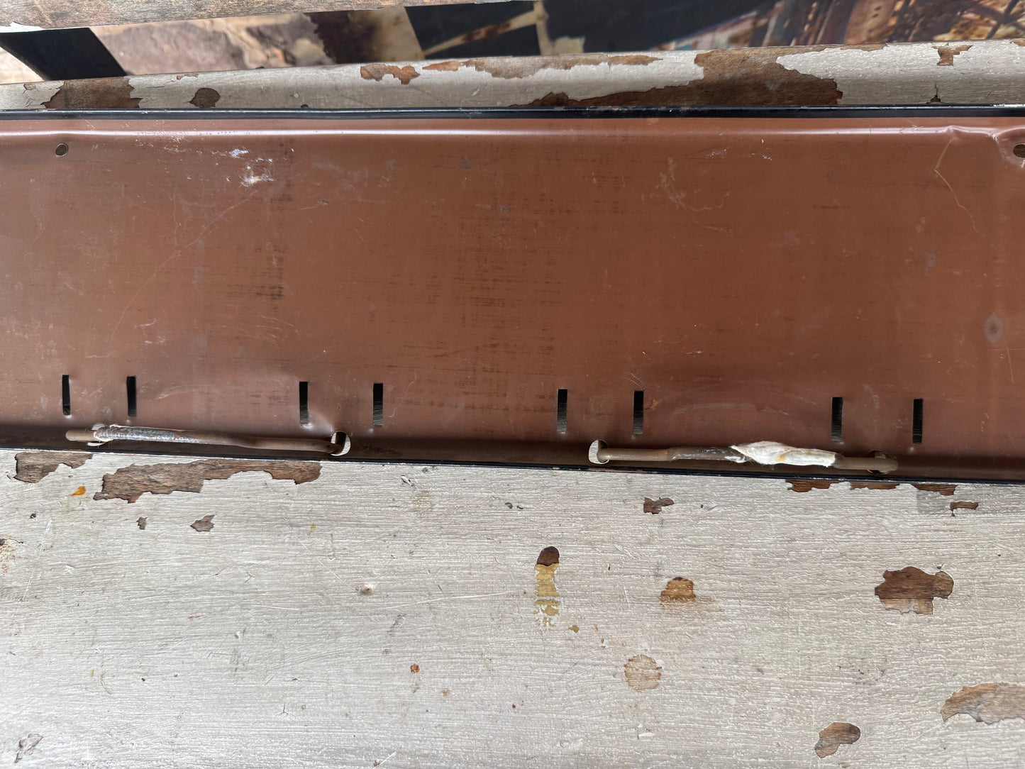 Vintage Sign Grey Rock Belts Holder