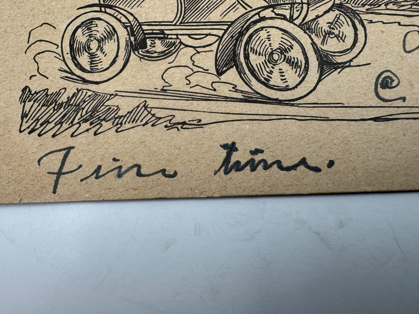 Antique Automobile Postcard 1907 Rare Horseless Carriage