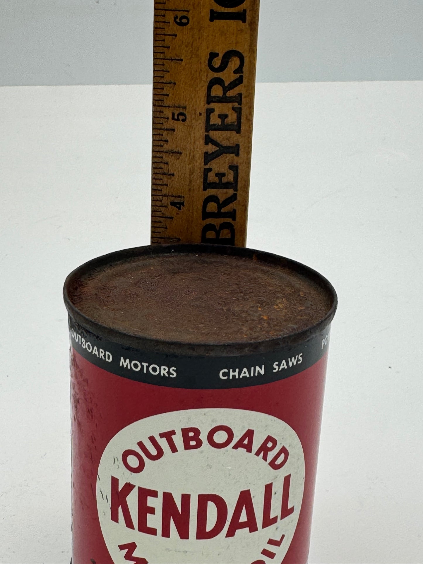 Vintage Kendall Outboard Oil Can Pint Full