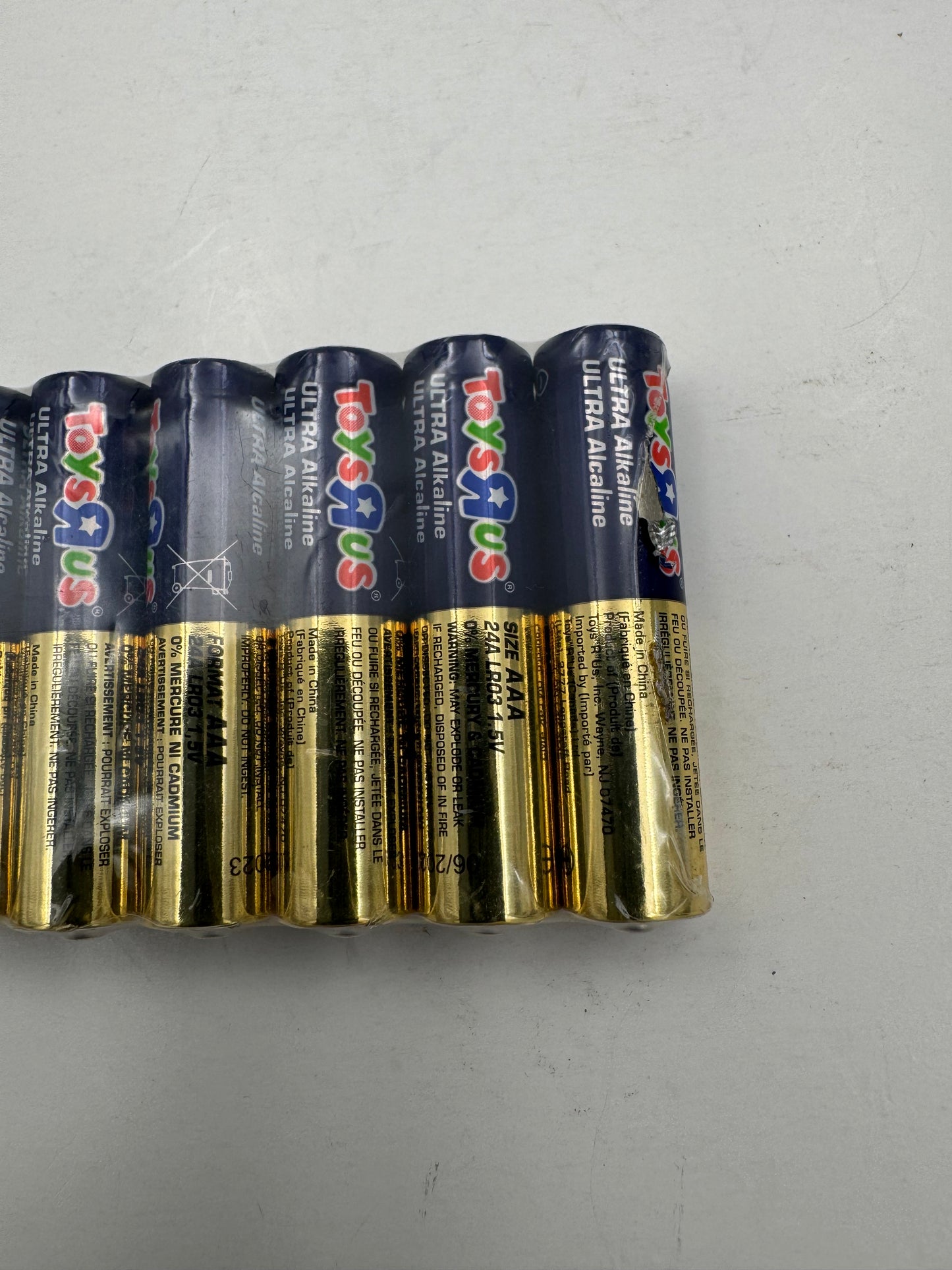 Vintage Toys R US Batteries NOS Triple A