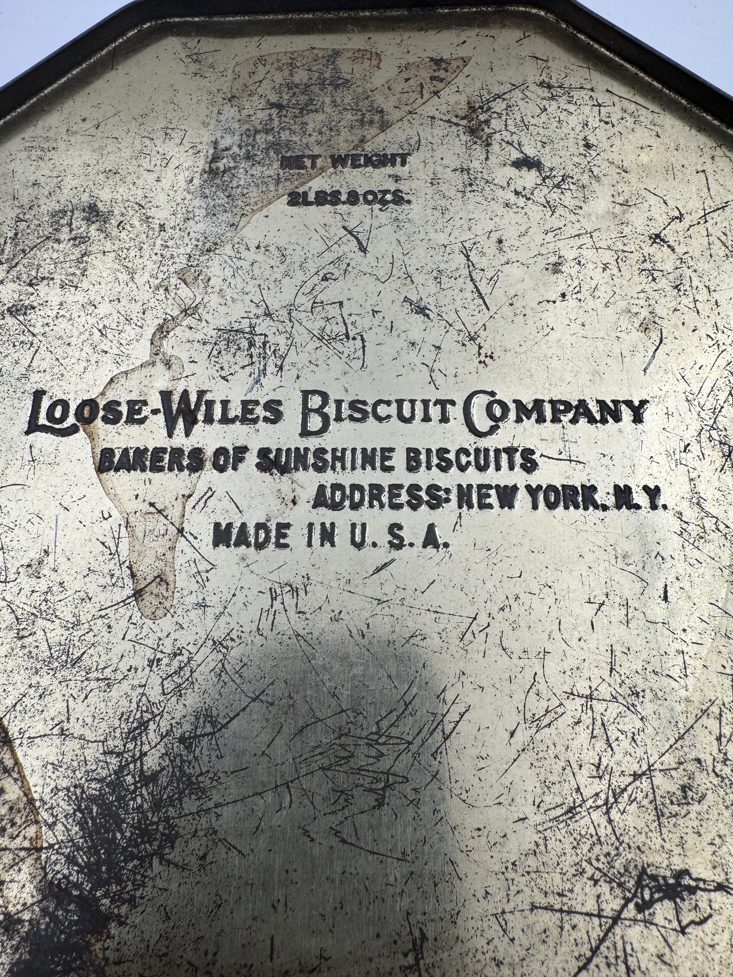 Vintage Sunshine Biscuits Tin Hiawatha Journey Used