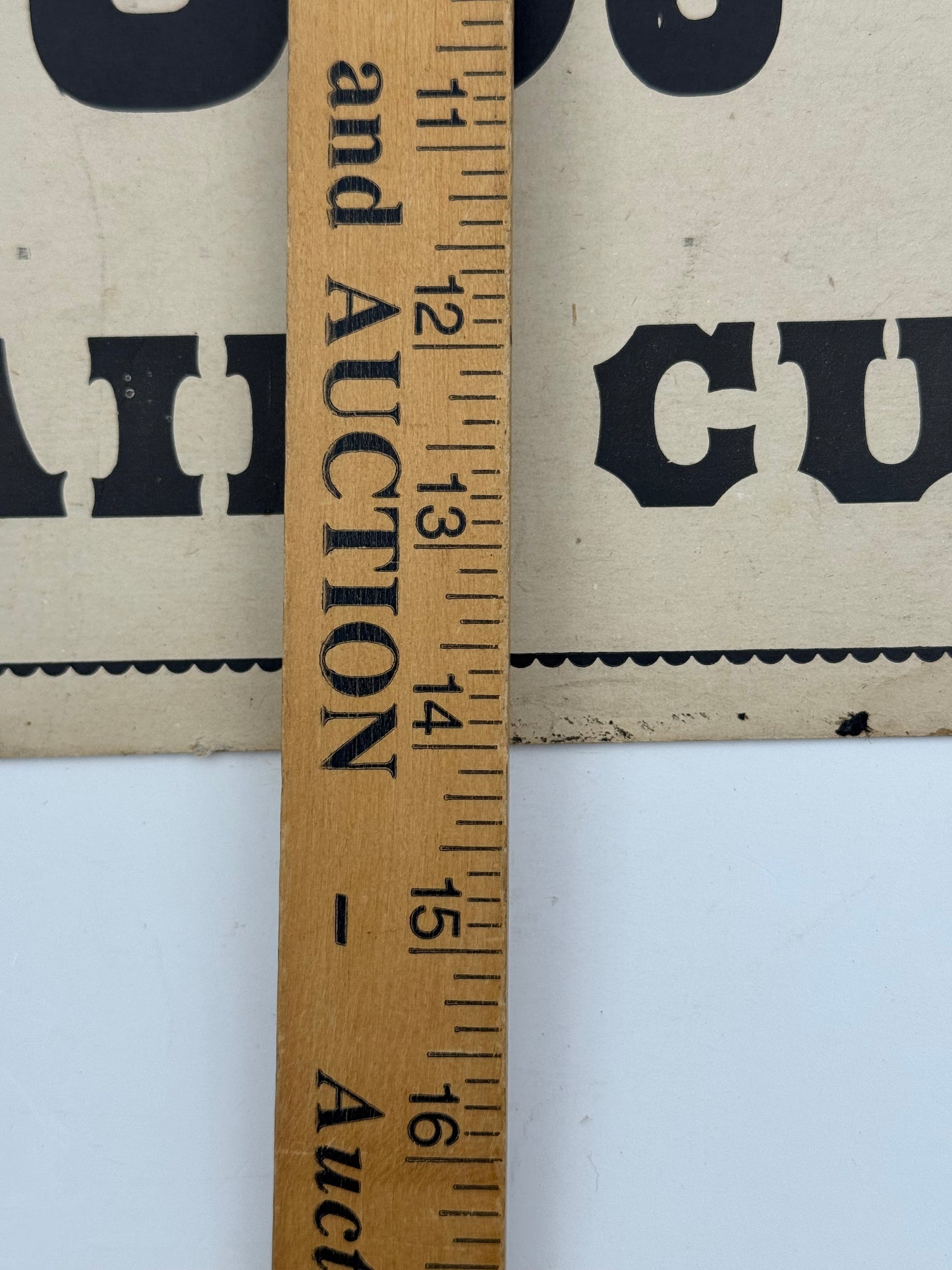 Vintage Barbershop Sign 50 Cent Hair Cut Cardstock