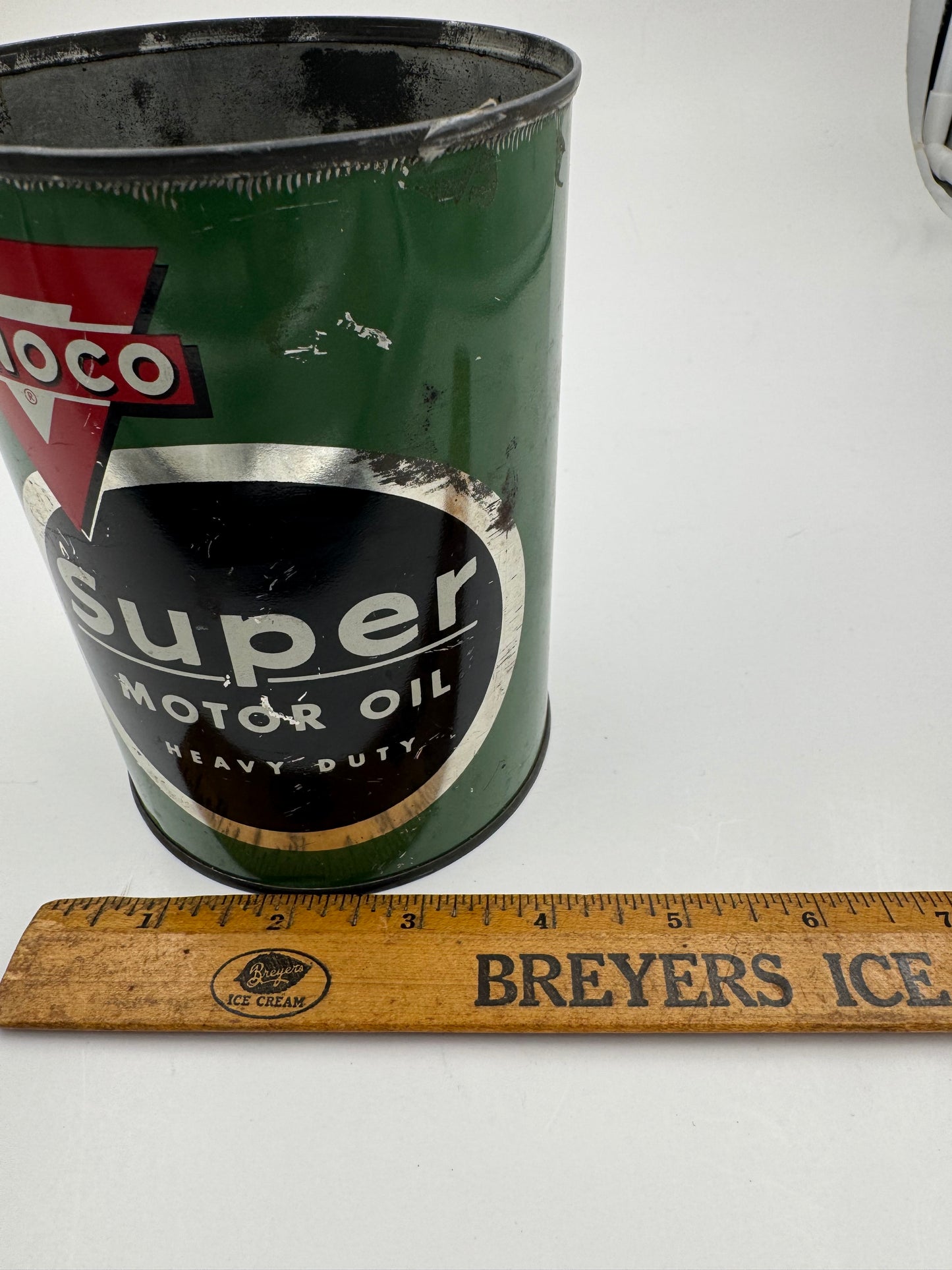 Vintage Conoco Super Motor Oil Can