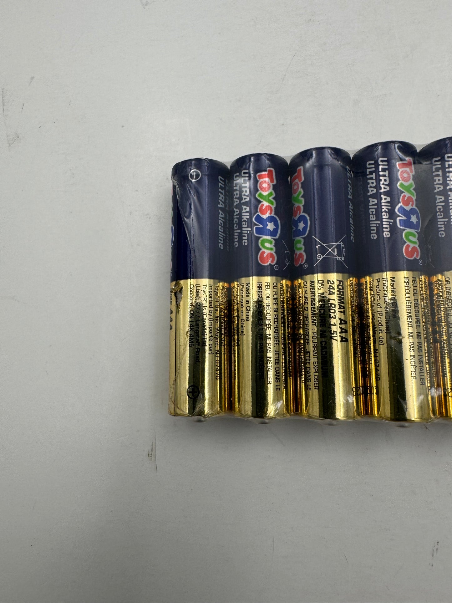 Vintage Toys R US Batteries NOS Triple A