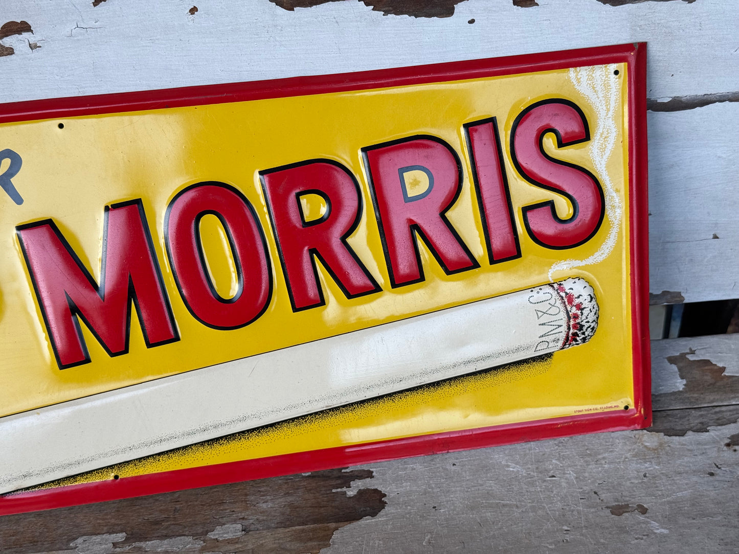 Vintage Call For Phillip Morris Sign Minty