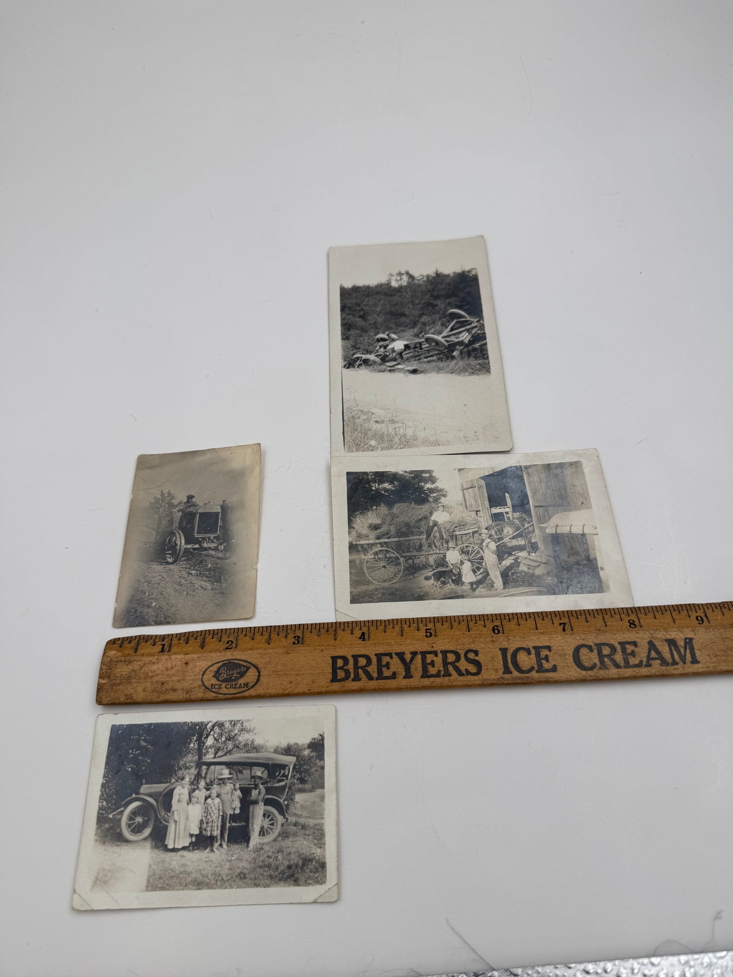 Vintage Automotive Photographs Black and White Lot of Four (4)