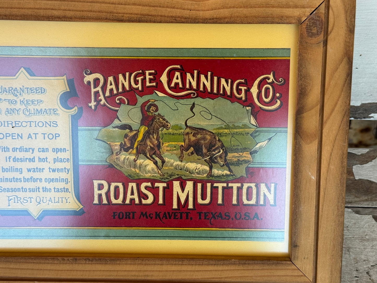 Vintage Advertising Label Range Canning Co Amazing Graphics