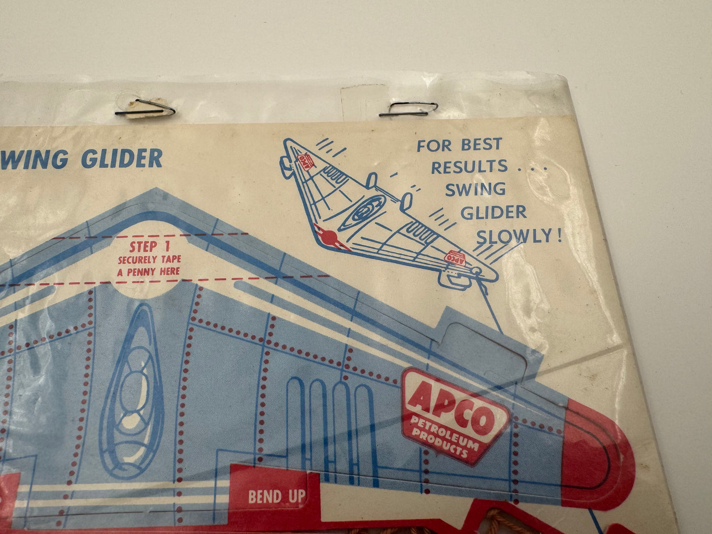 Vintage APCO Gasoline Flying Wing Toy NOS
