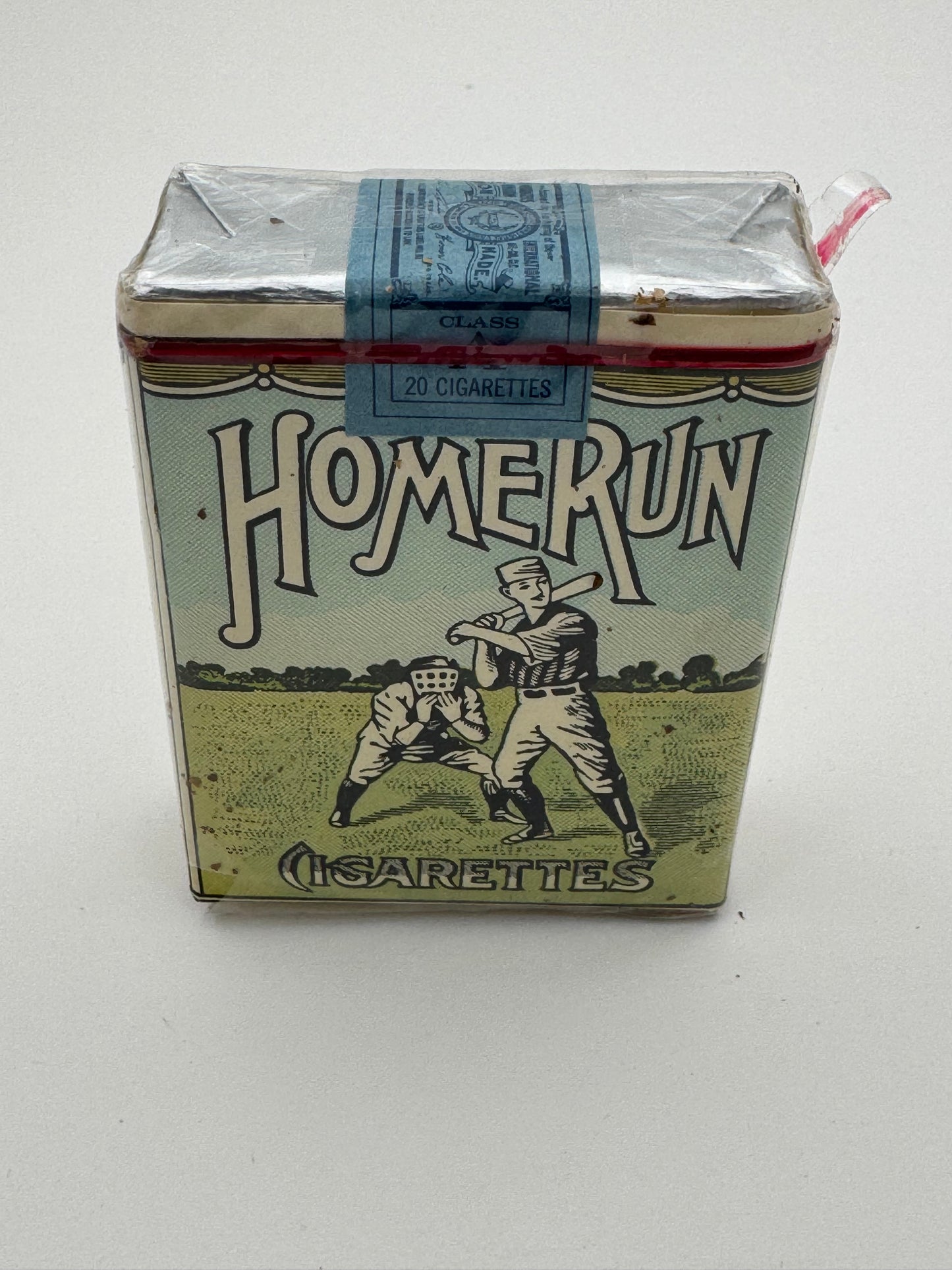 Vintage Home Run Cigarettes Pack Never Open 1966