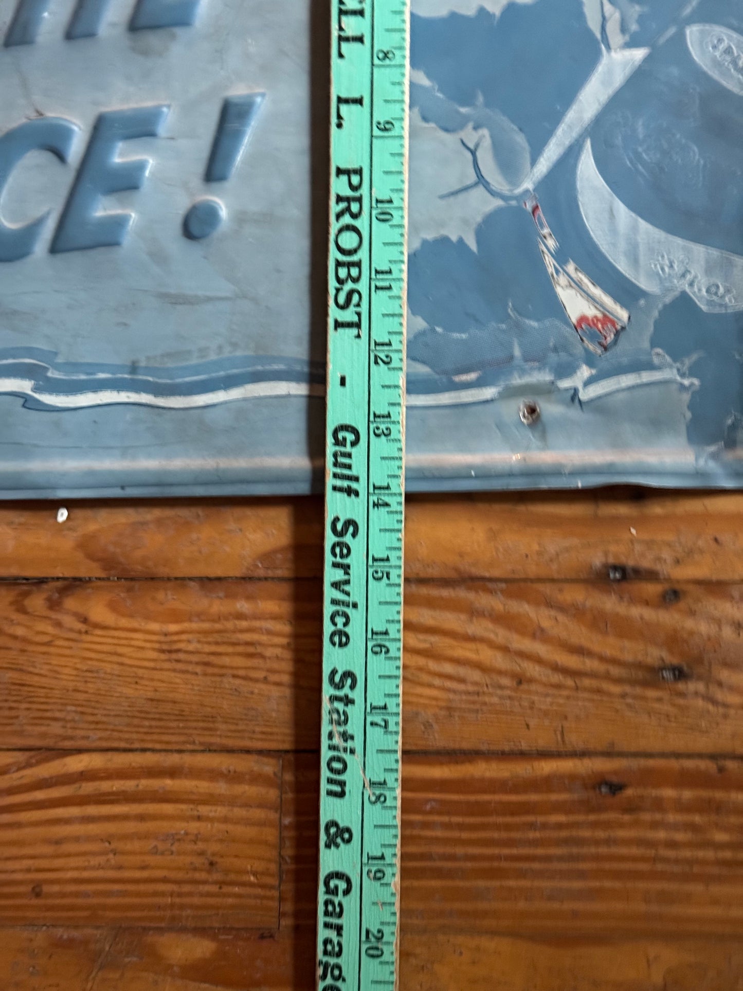 Vintage Pepsi Sign More Bounce Tin Single Face