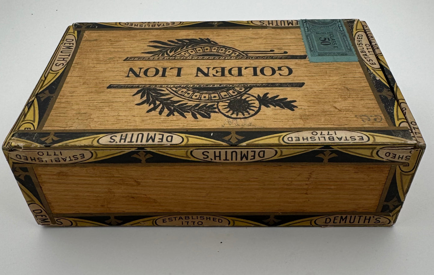 Vintage Golden Lion Cigar Box Demuth’s