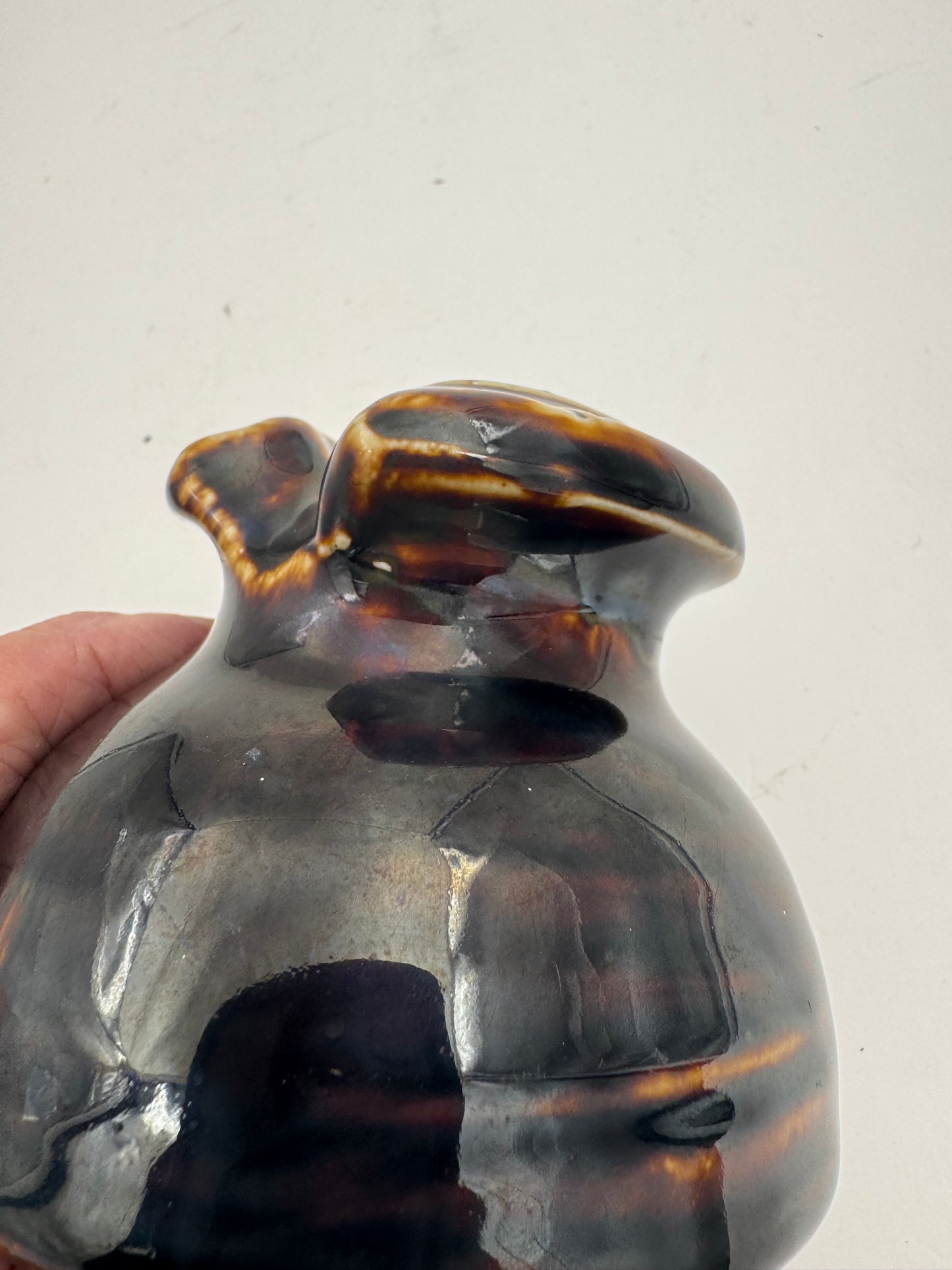 Vintage Porcelain Insulator R. Thomas & Sons Brown