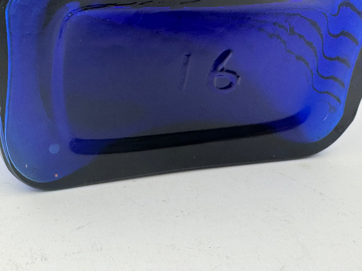 Vintage Poison Bottle Cobalt Blue 16 Ounce RARE