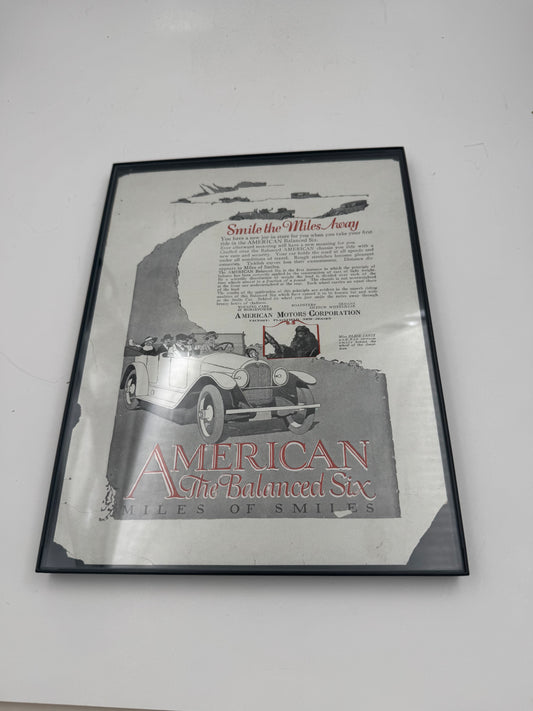 Vintage AMC Print Ad Framed Rare
