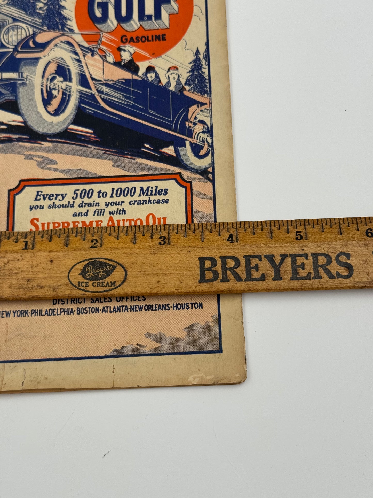 Vintage Gulf Roadmap 1930s