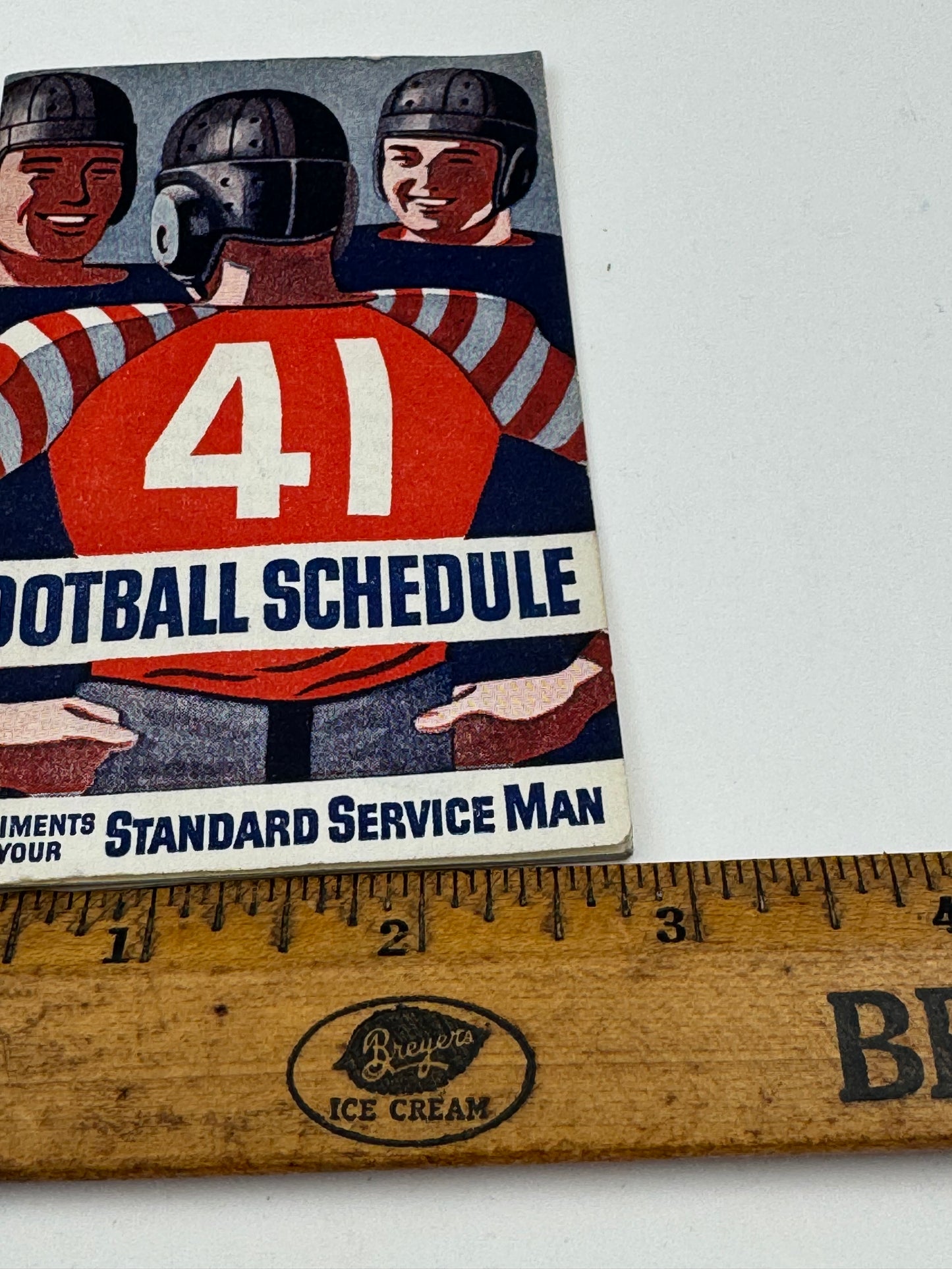 Vintage Standard Oil Football Schedule 1941 College Minty