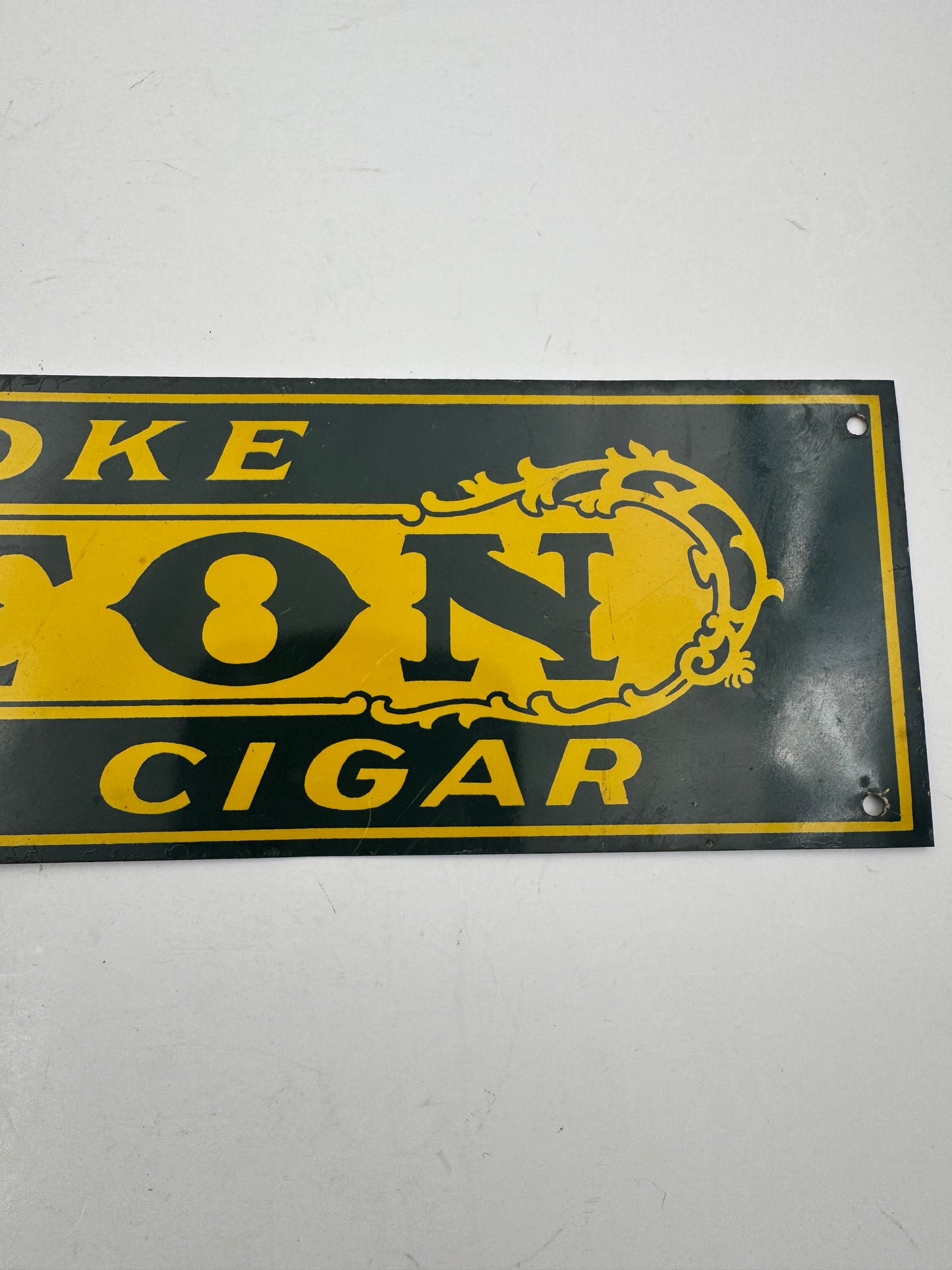 Vintage Caton Cigars Sign Tin Tacker