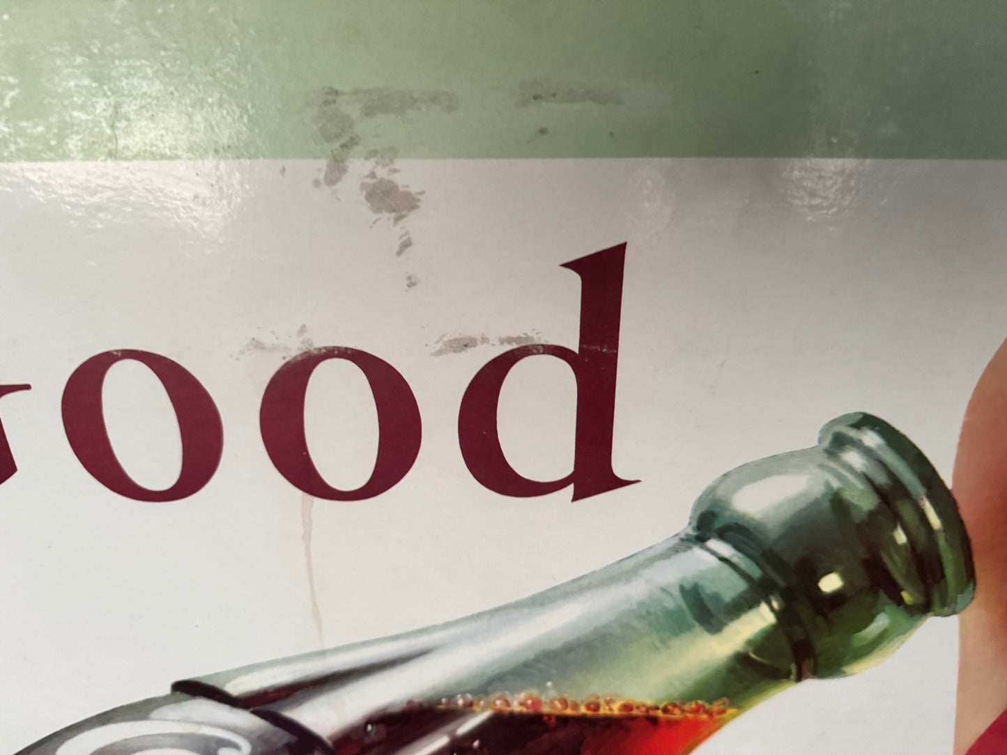 Vintage Coke Sign Cardboard 1967