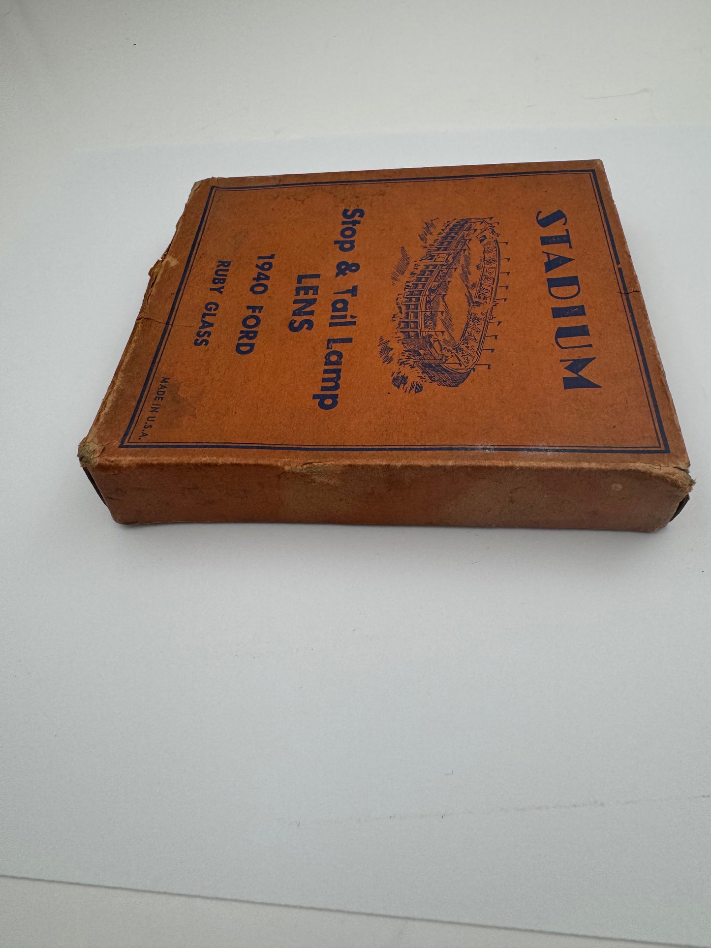 Vintage Ford Stop Lamp Lens Stadium Box Original NOW
