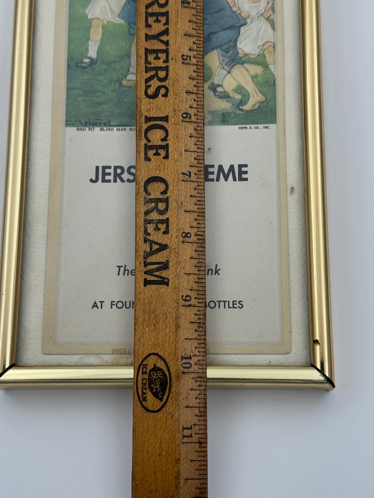 Vintage Soda Ad Jersey Crème 5 Cent