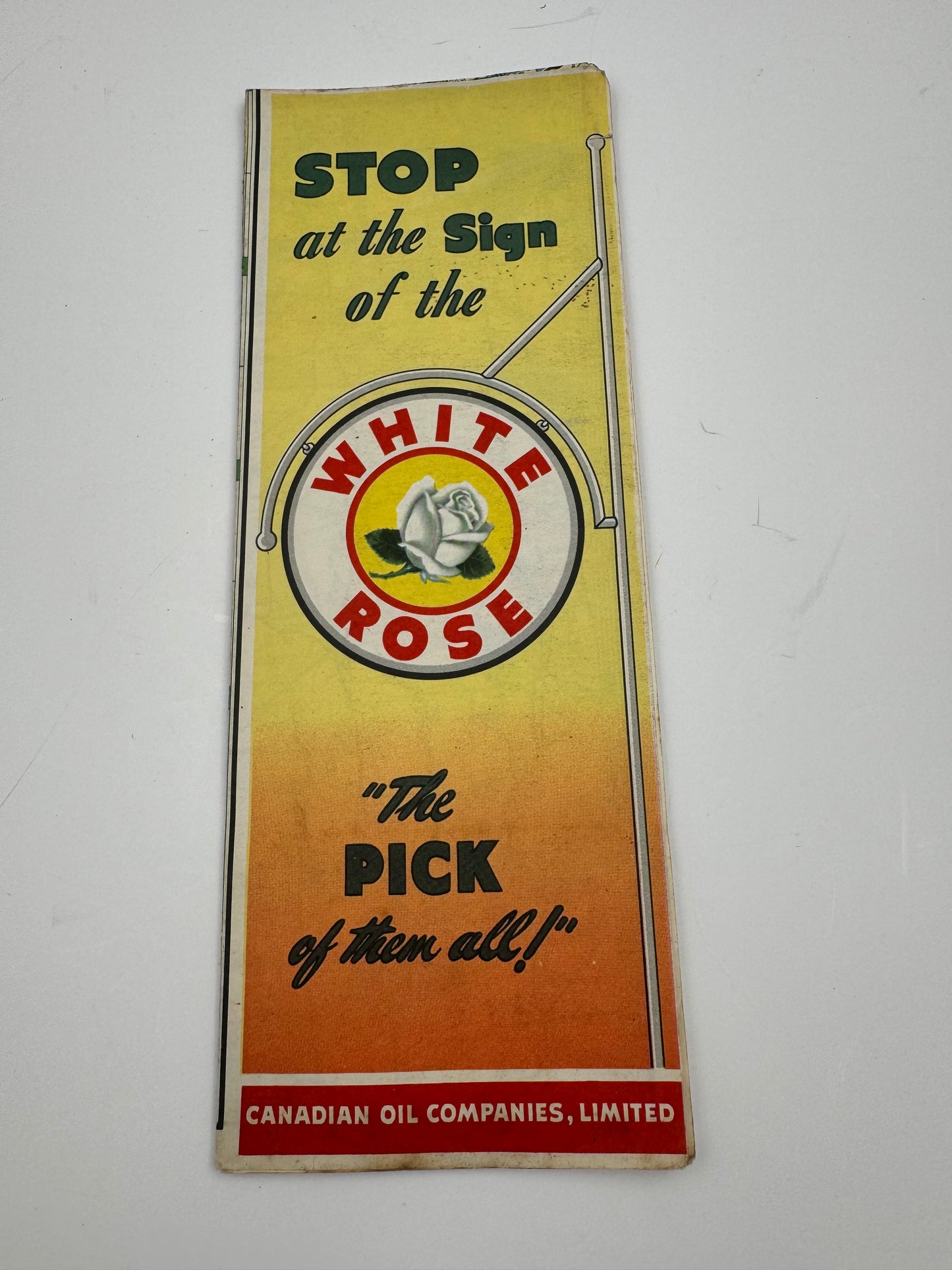 Vintage Road Map White Rose Ontario