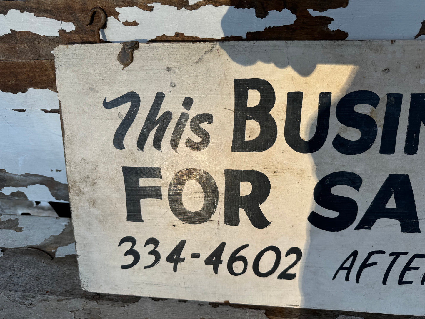 Vintage Wood Sign Business For Sale