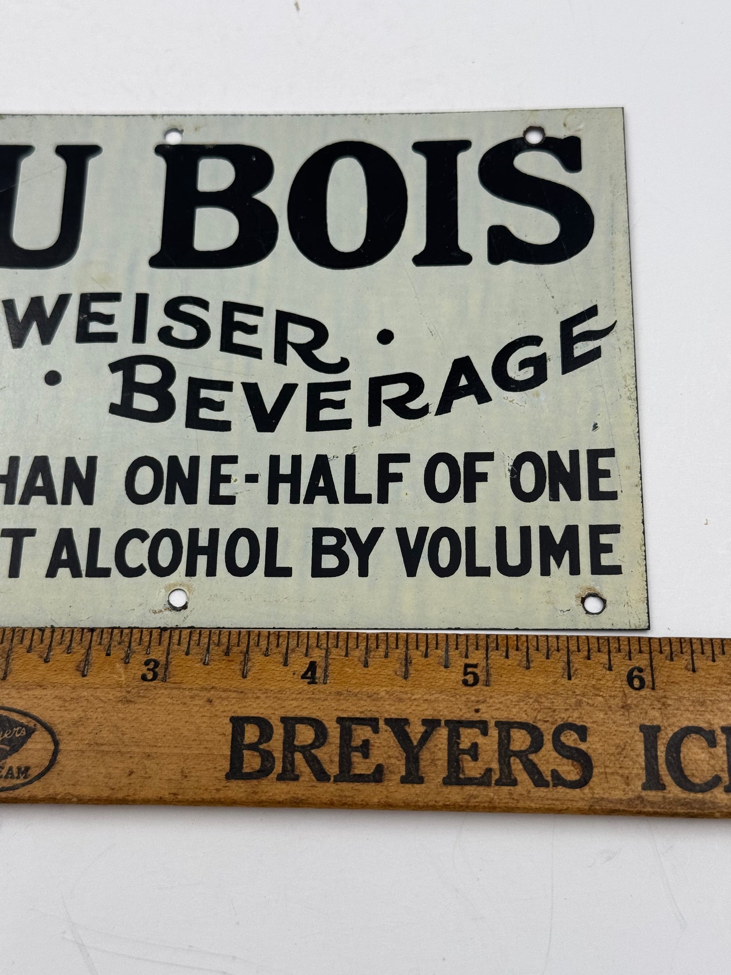 Vintage DuBois Budweiser Sign 1920s Pre-Prohibition