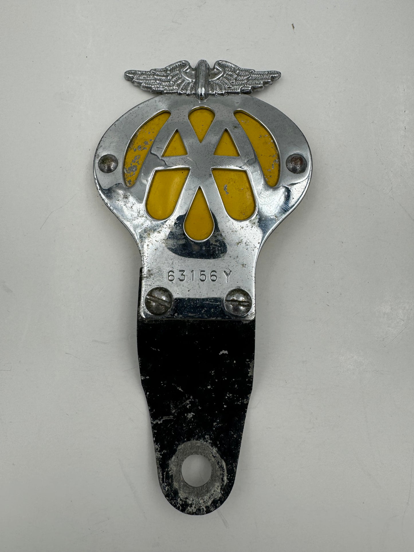 Vintage AMA Motorcycle License Plate Topper