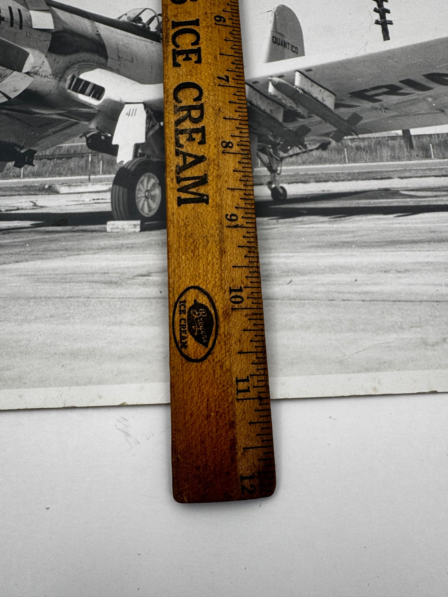 Vintage US Marines Jet Photo Black and White Reprint