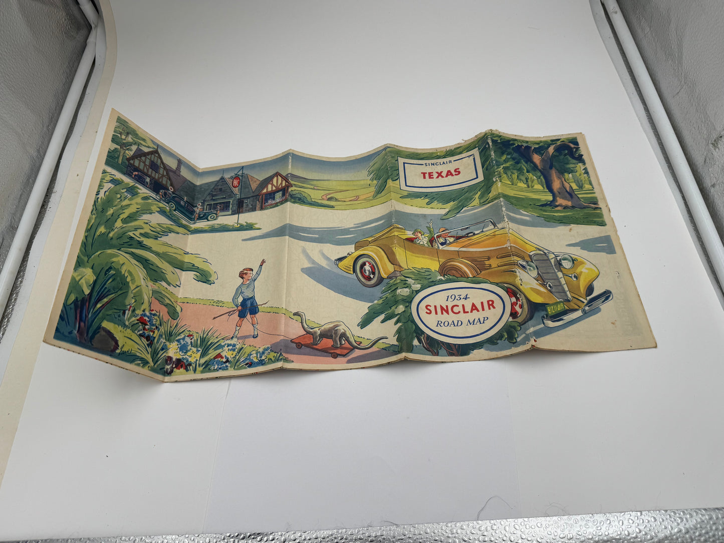Vintage Roadmap 1934 Sinclair Great Graphics