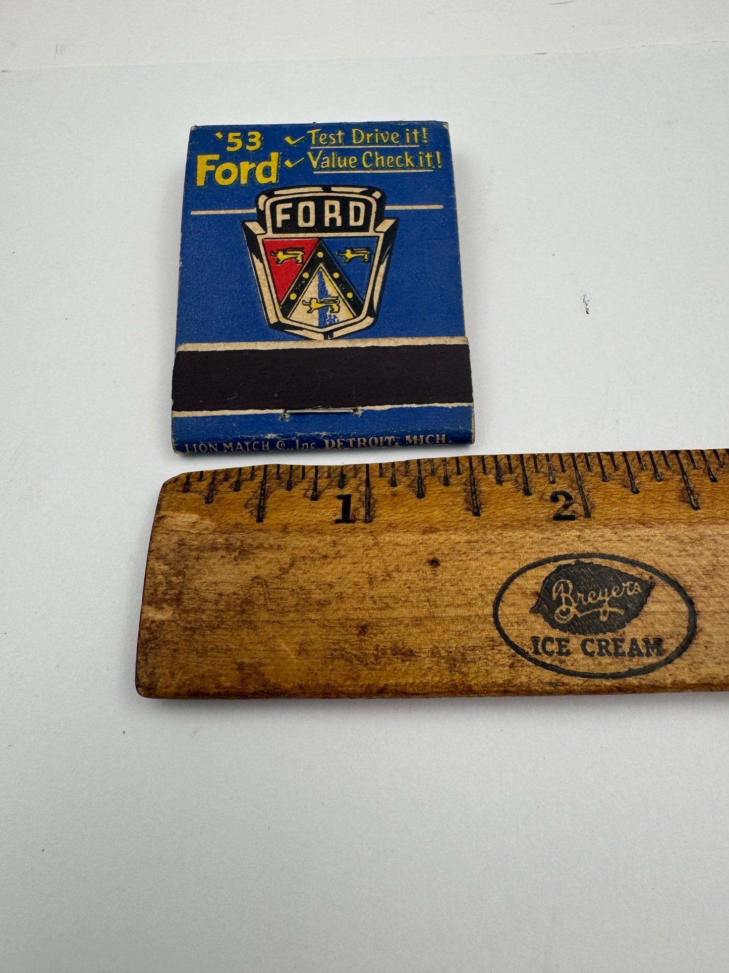 Vintage Ford Matchbook 1953 Moyer & Haupt Motors