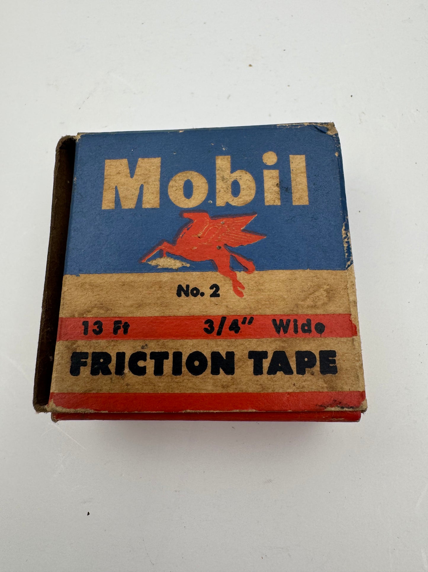 Vintage Mobil Oil Friction Tape Pegasus NOS