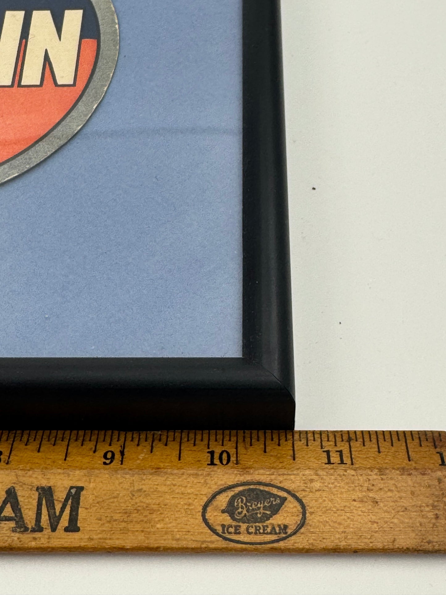 Vintage Call Again Cigar Fan Pull 5 Cent Framed