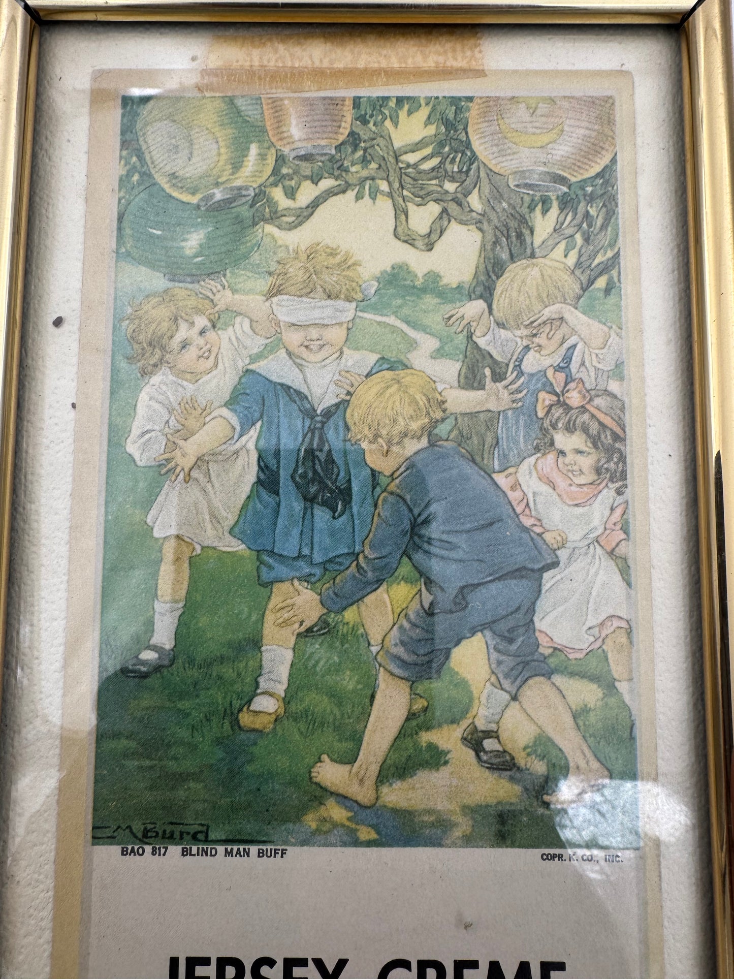 Vintage Soda Ad Jersey Crème 5 Cent