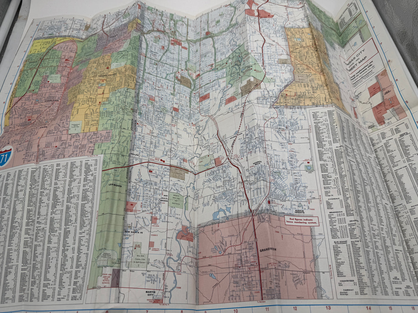 Vintage Road Map Conoco Touraide Kansas