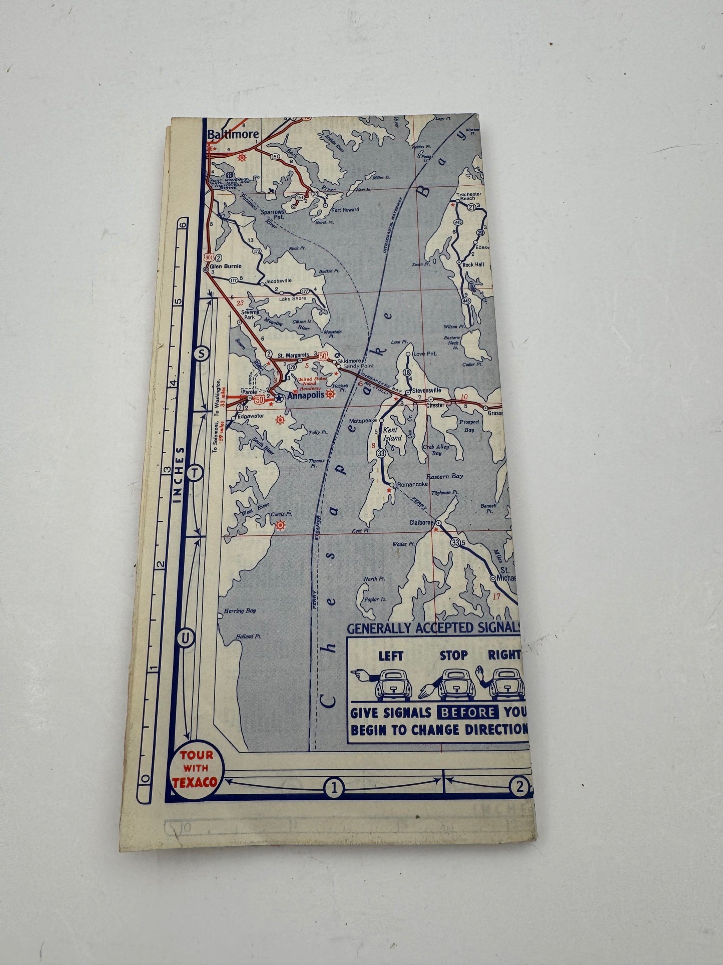 Vintage Roadmap Tour With Texaco 1953 NJ PA