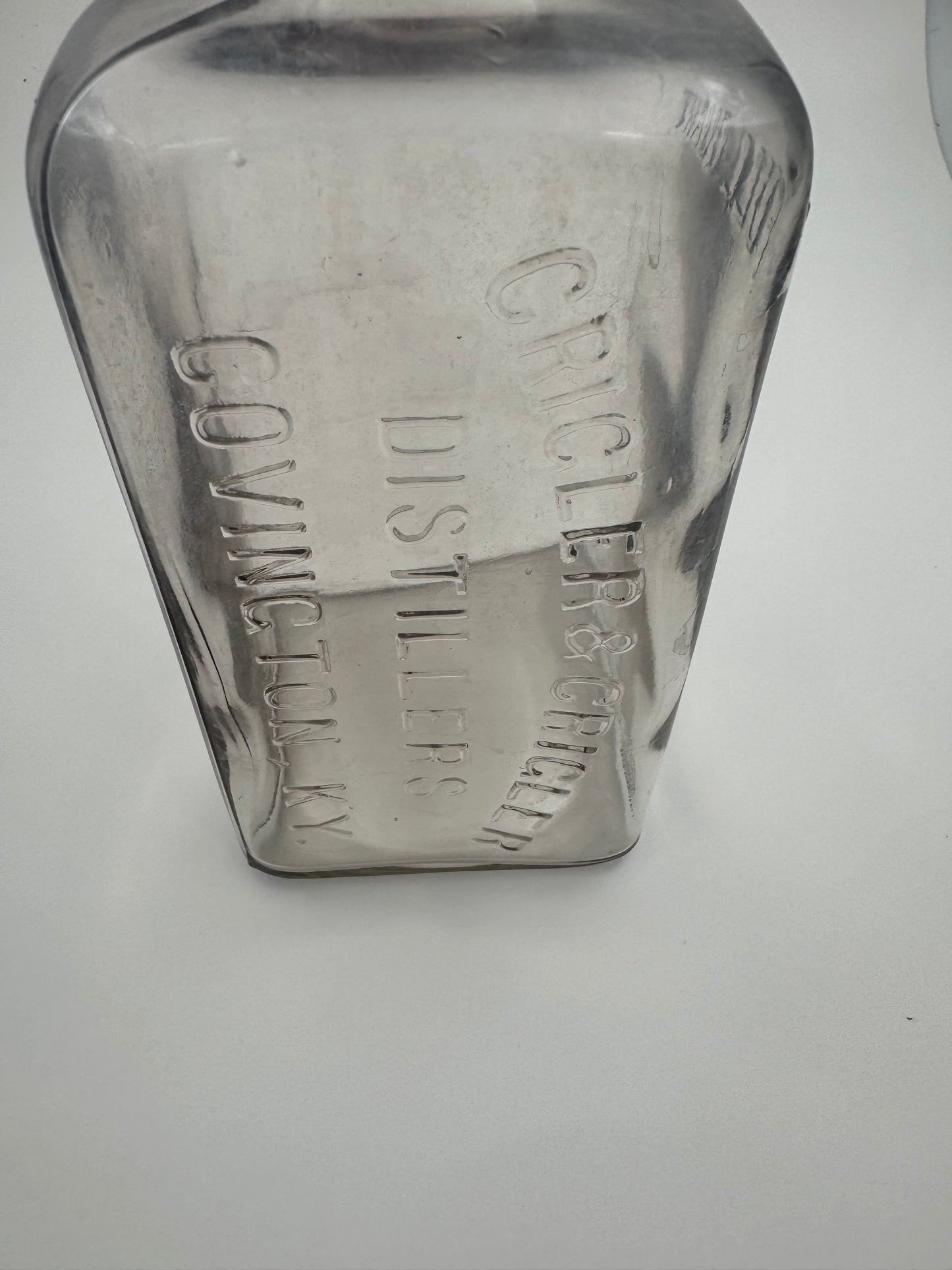 Vintage Crigler & Crigler Distillers Bottle Quart
