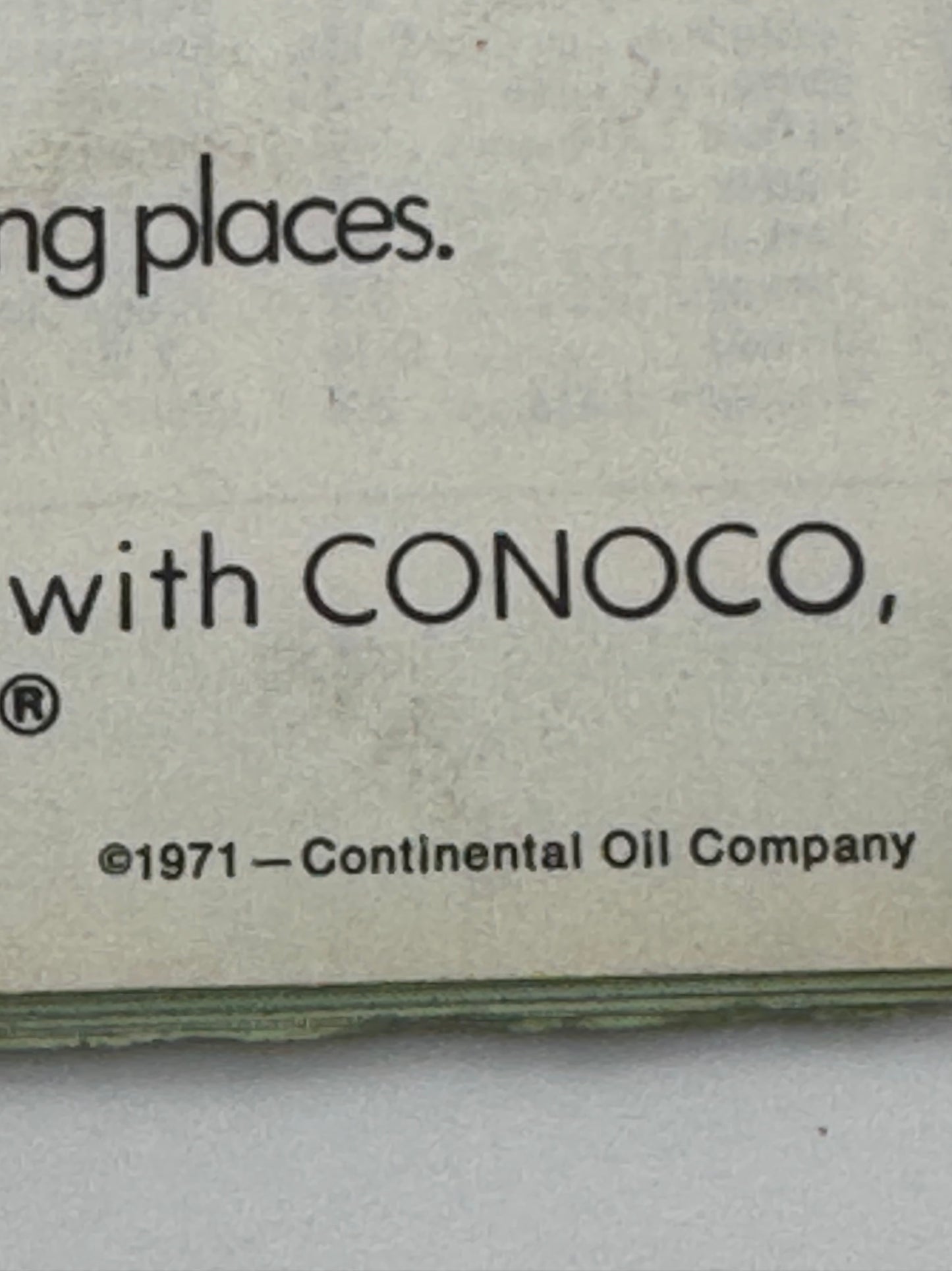 Vintage Road Map Conoco Kansas