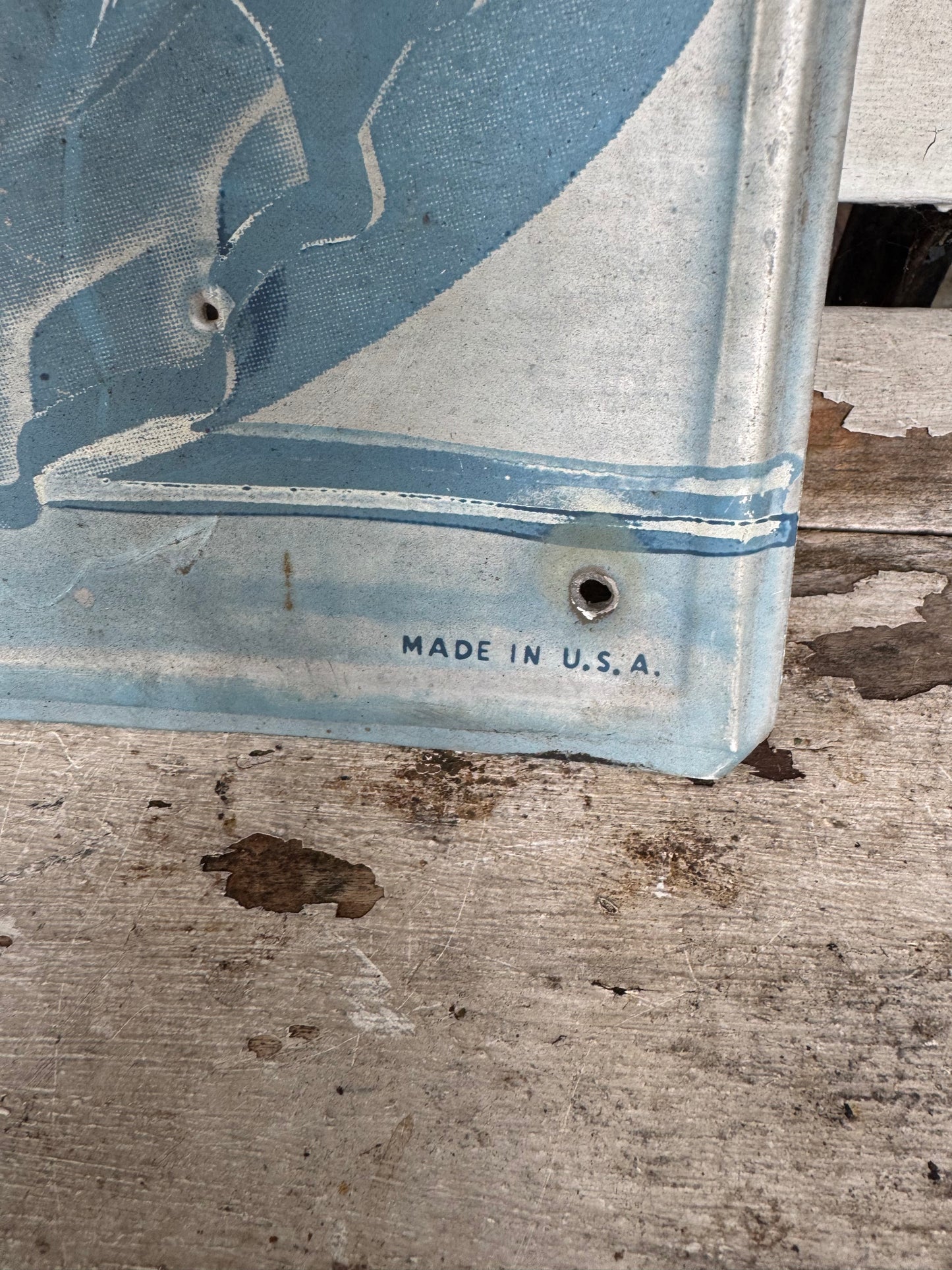 Vintage Pepsi Sign More Bounce Tin Single Face